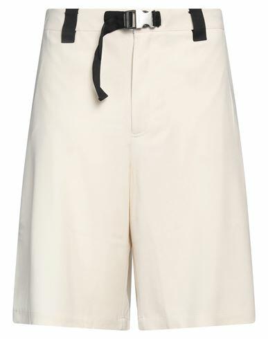 Jacquemus Man Shorts & Bermuda Shorts Beige Viscose, Virgin Wool, Elastane Cover