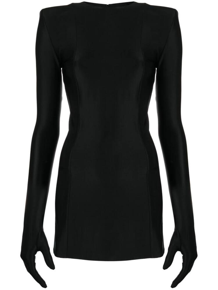 VETEMENTS long-sleeve minidress - Black Cover