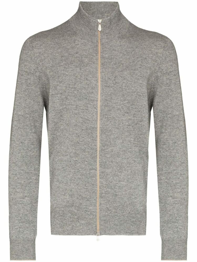 Brunello Cucinelli zip-up wool jumper - Grey Cover