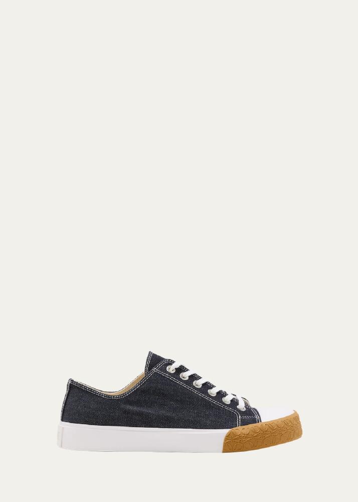 Loewe Men's Retro Cotton Lace-Up Sneakers Cover