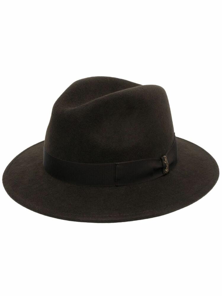 Borsalino Macho wool fedora hat - Brown Cover