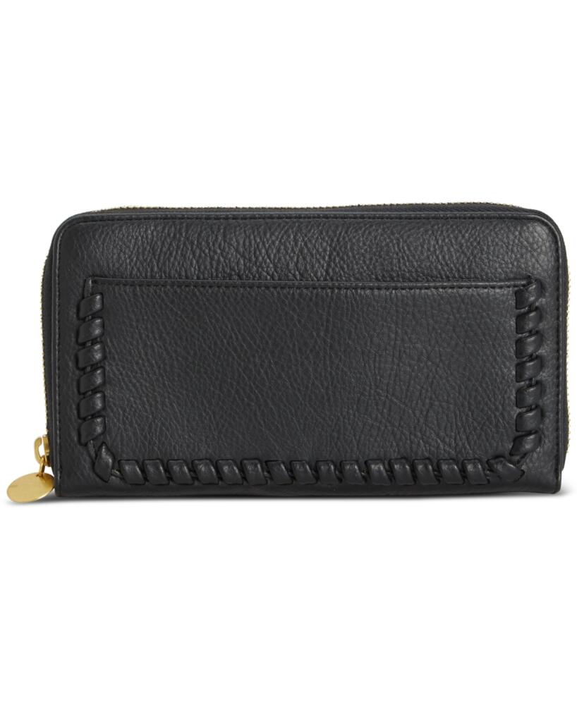 Style & Co Whip-Stitch Zip Wallet, Created for Macy's - Black Cover