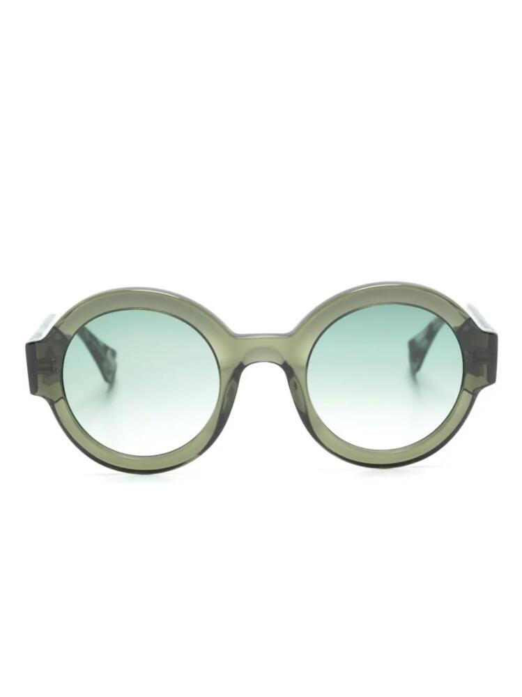 GIGI STUDIOS Laura transparent round-frame sunglasses - Grey Cover