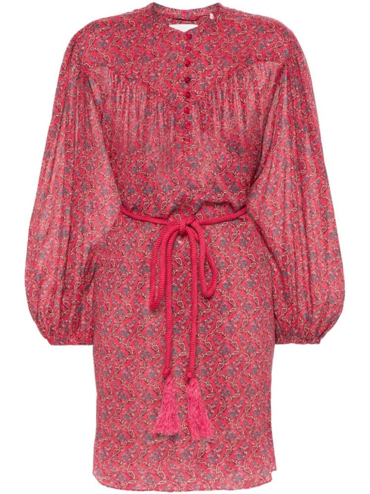 MARANT ÉTOILE Kildi floral-print dress - Red Cover