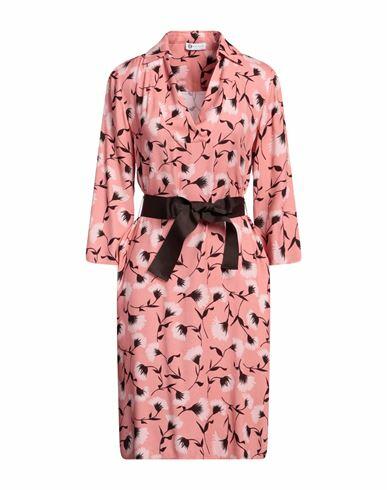 Diana Gallesi Woman Midi dress Pink Viscose, Polyester Cover