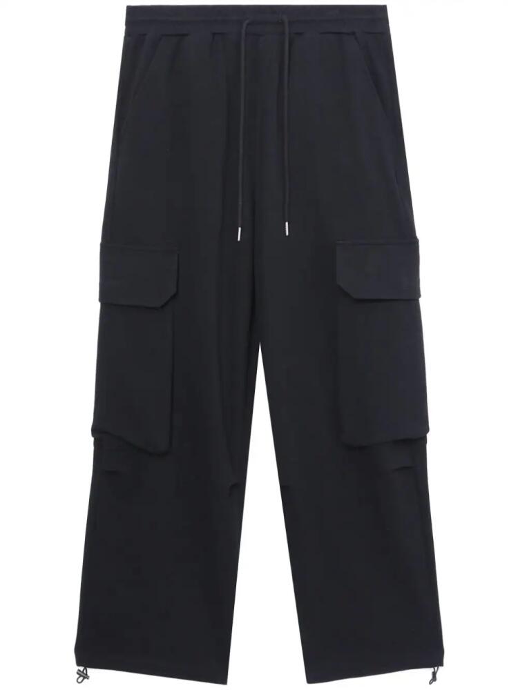 FIVE CM elasticated-waistband cargo trousers - Black Cover