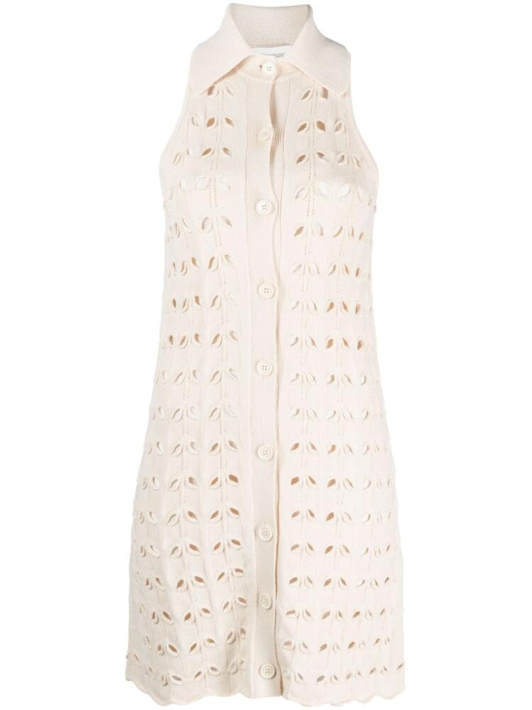 Sportmax Rivolo crochet short dress - Neutrals Cover