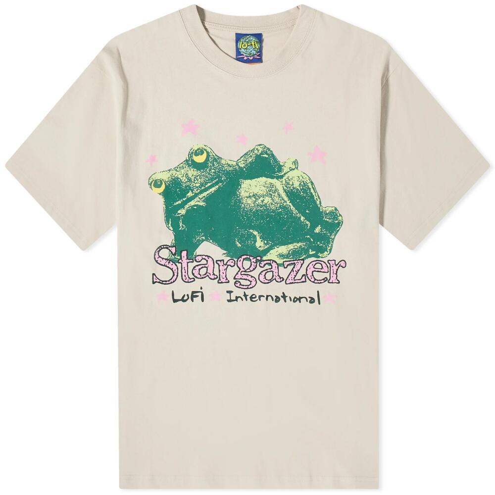 Lo-Fi Men's Stargazer T-Shirt in Sand Cover