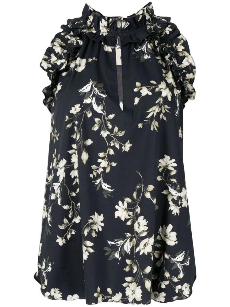 Bambah Josephine floral-print blouse - Black Cover