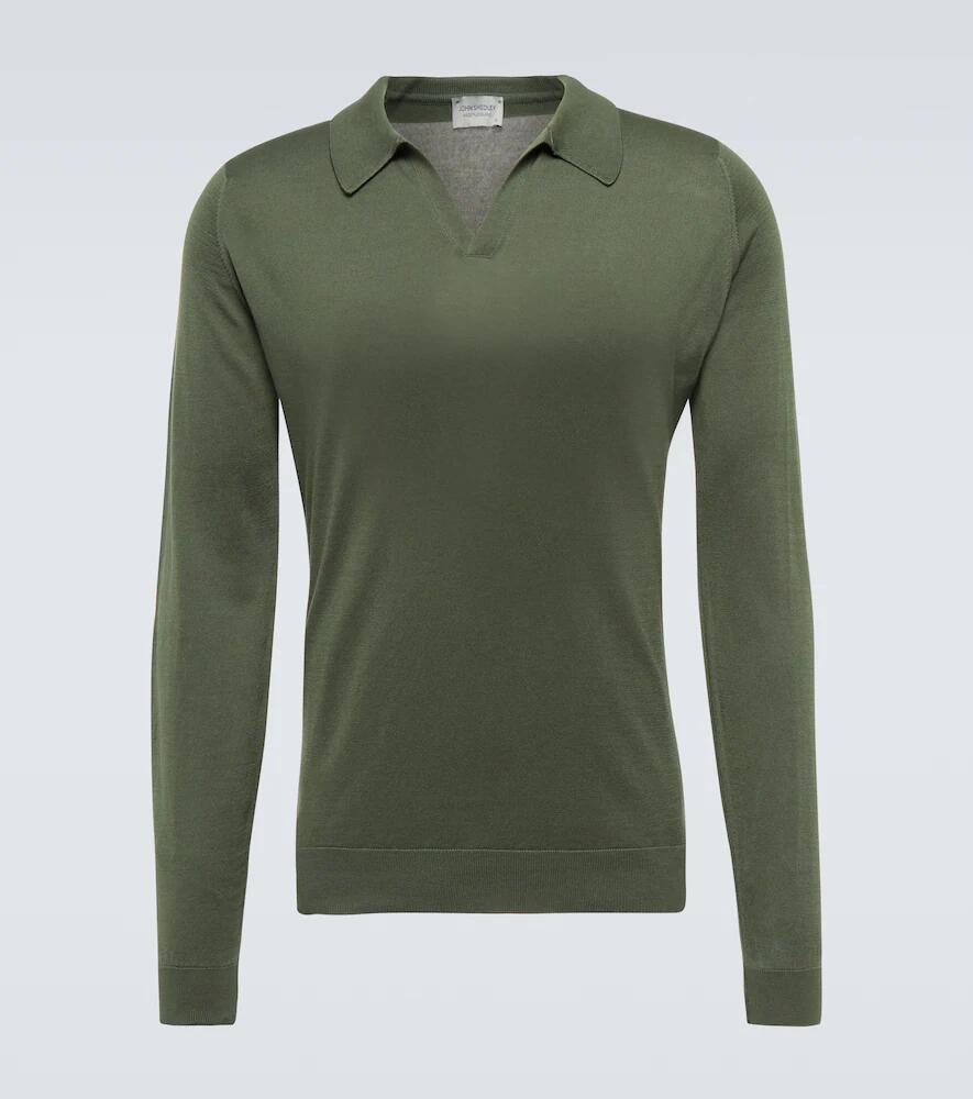 John Smedley Puck cotton polo sweater Cover