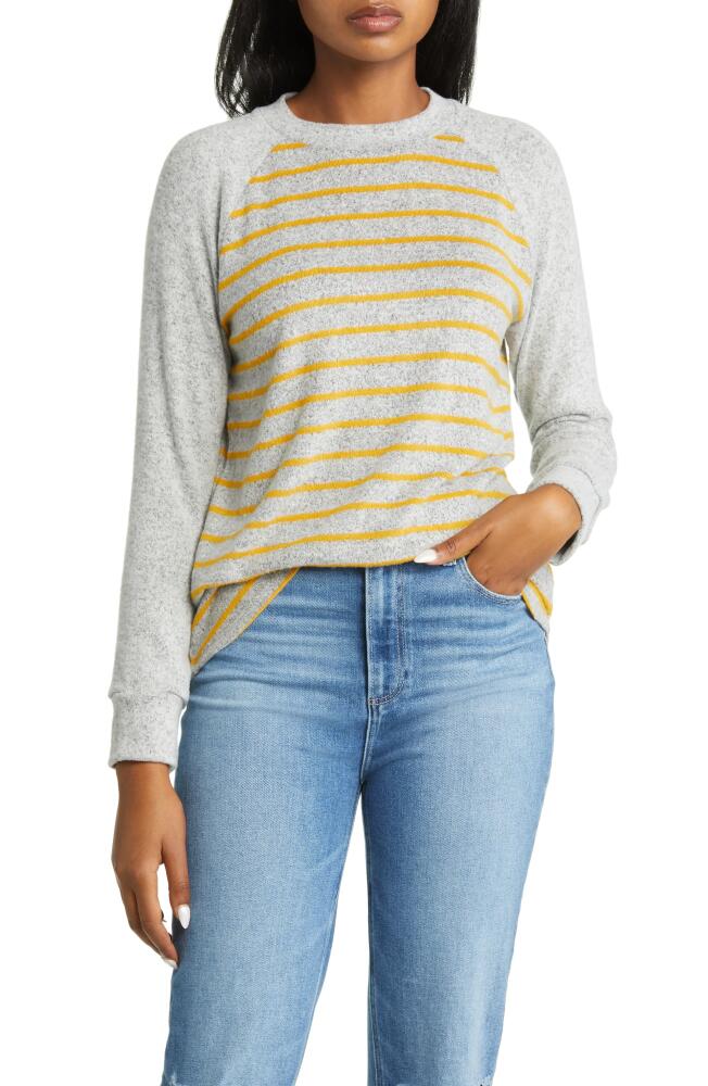 Loveappella Raglan Stripe Top in Mustard Cover