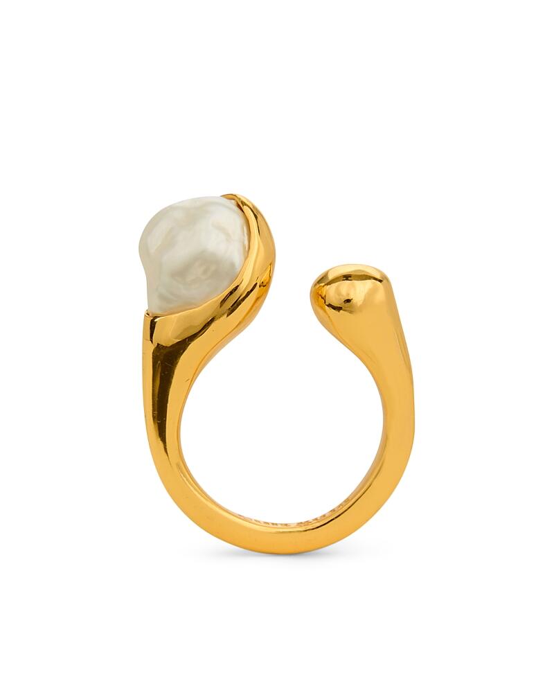 Cult Gaia Astrid Imitation Pearl Open Ring Cover