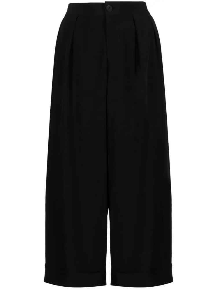 Yohji Yamamoto drop-crotch cropped trousers - Black Cover