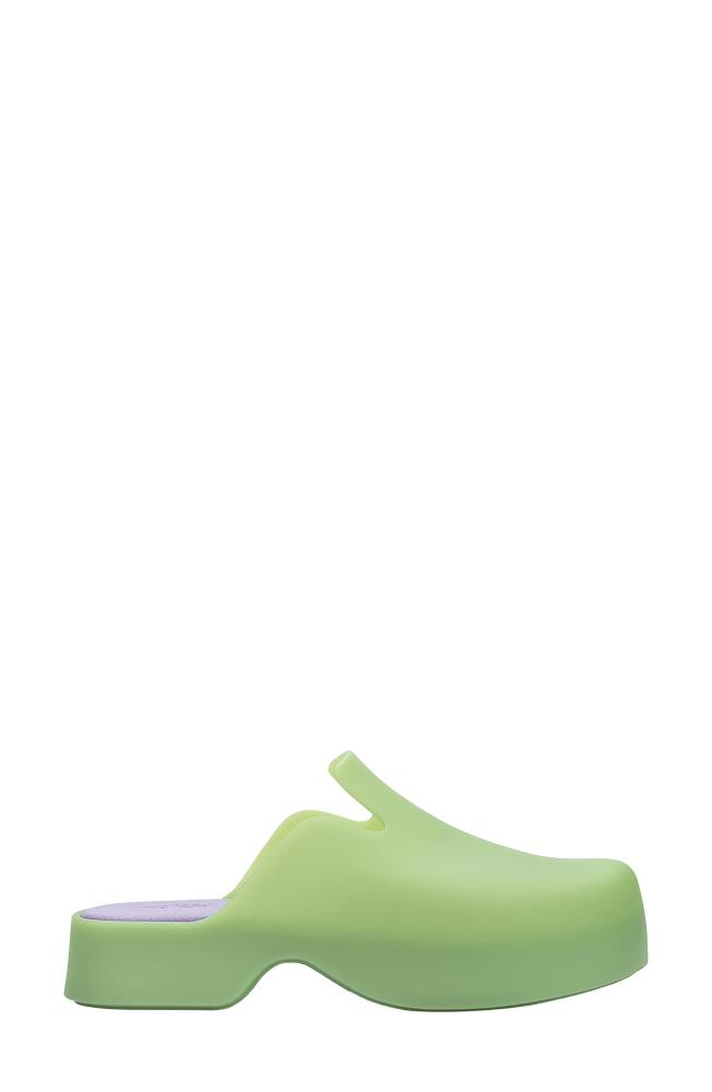 Melissa Zoe Water Resistant Platform Clog in Lilac/Green Cover