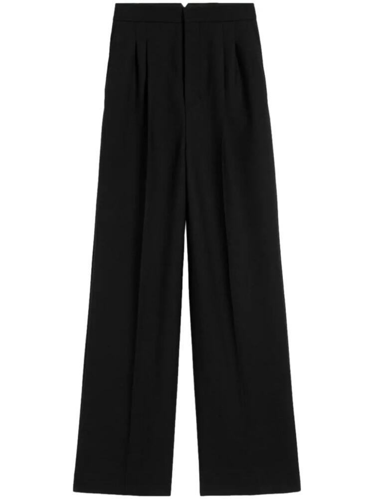 AMI Paris wide-leg wool trousers - Black Cover