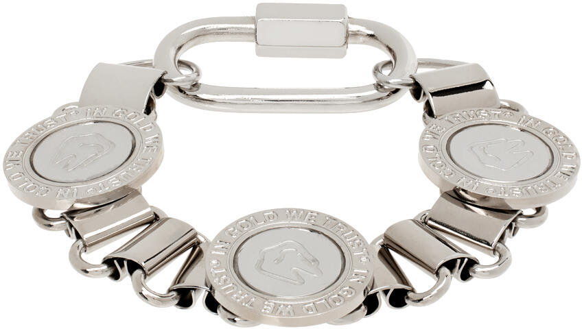 IN GOLD WE TRUST PARIS SSENSE Exclusive Silver Signet Bracelet Cover