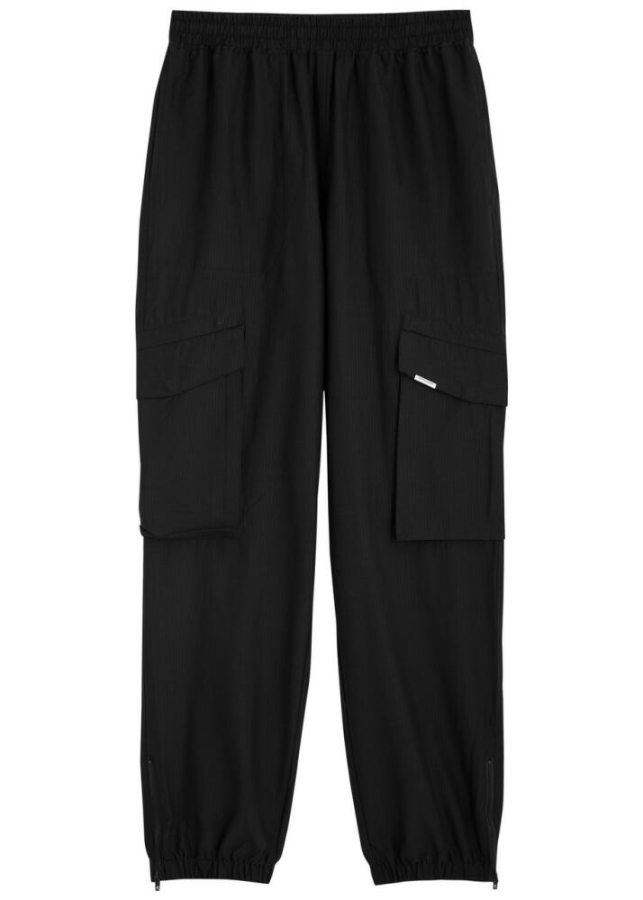 Represent Tech Cargo Seersucker Trousers - Black Cover