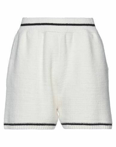 Soallure Woman Shorts & Bermuda Shorts White Acrylic, Wool, Viscose Cover