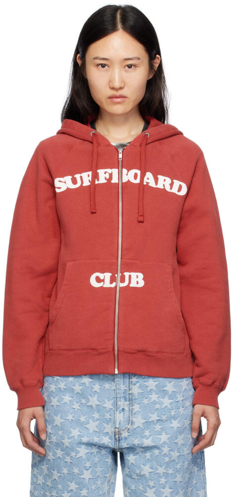 Stockholm (Surfboard) Club Red Raglan Hoodie Cover