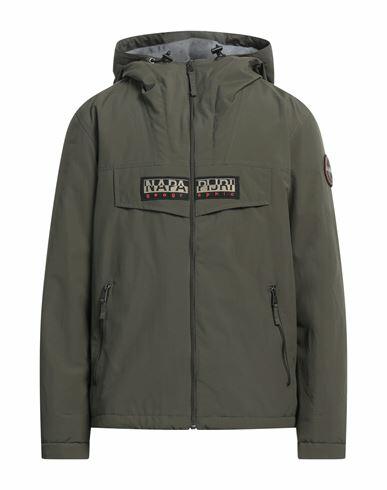 Napapijri Man Jacket Dark green Polyamide Cover