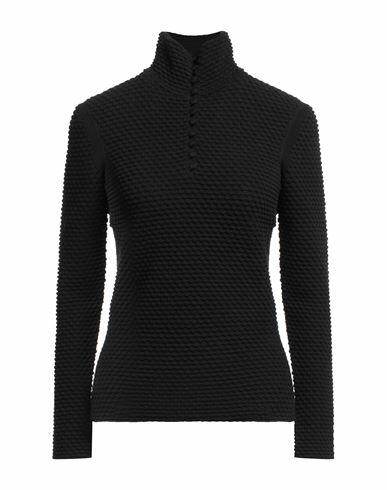 Ferragamo Woman Turtleneck Black Cotton, Polyamide Cover