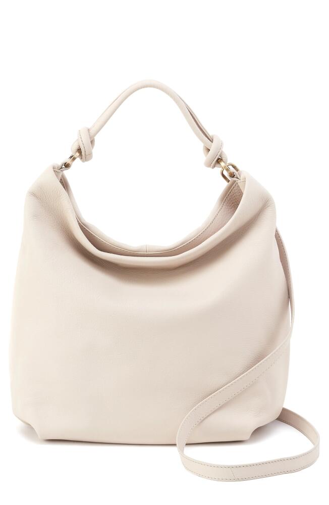 Lindley Leather Hobo Bag in Stone Cover