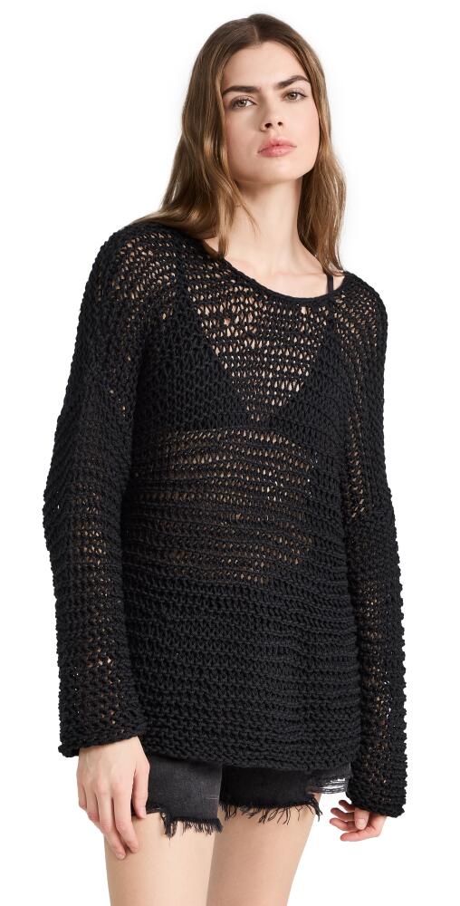 MIKOH Mehetia Long Sleeve Top Night Cover