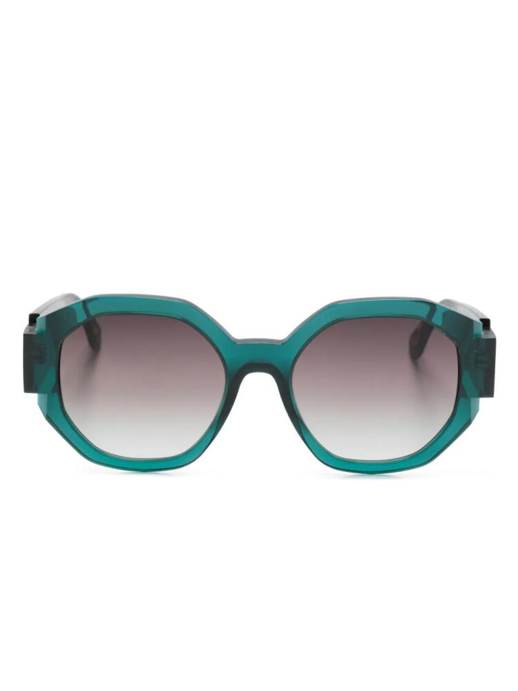 Face À Face Notchi 2 geometric-frame sunglasses - Blue Cover