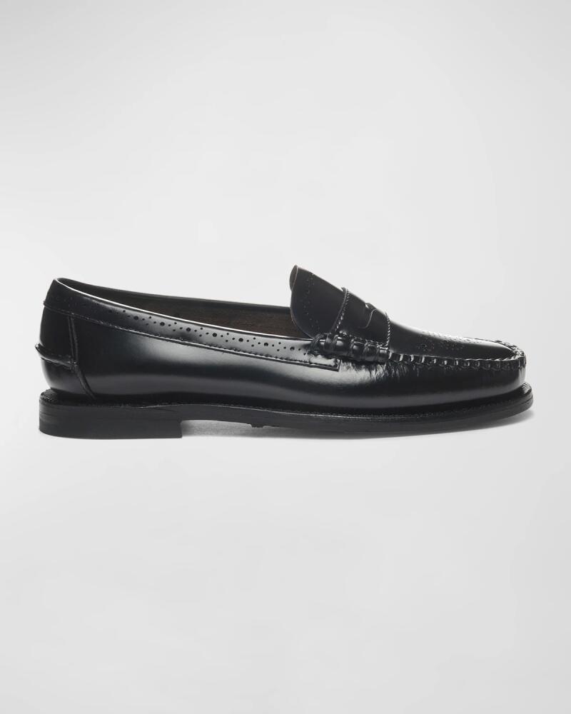 Sebago Dan Perforated Leather Penny Loafers Cover