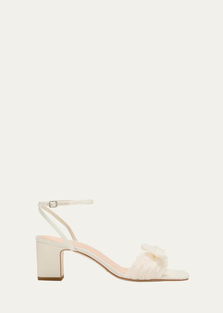 Loeffler Randall Kimora Pleated Bow Ankle-Strap Sandals Cover