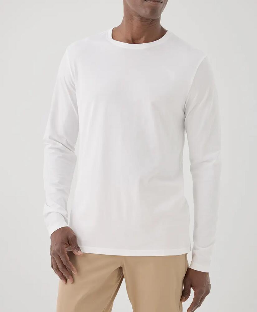 Pact Organic Softspun Long Sleeve Tee in White Cover