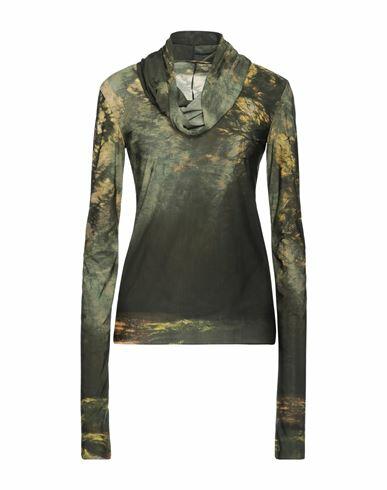 Masnada Woman T-shirt Dark green Polyamide, Elastane Cover