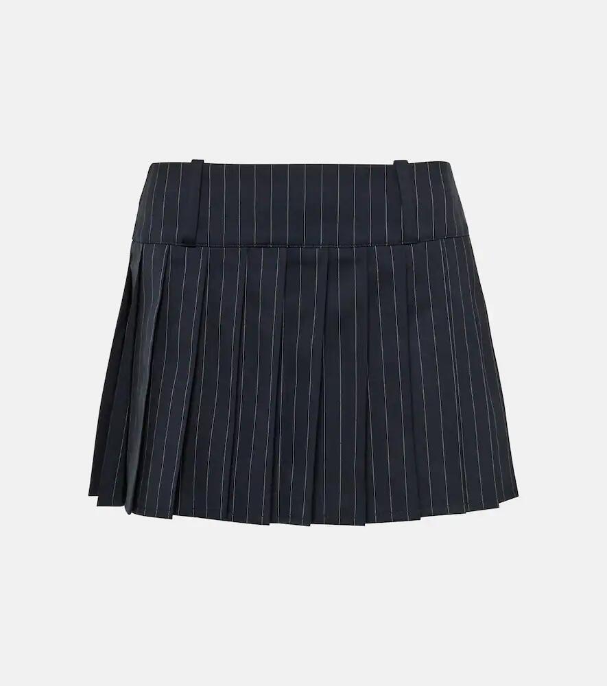 Vetements Pinstriped wool miniskirt Cover