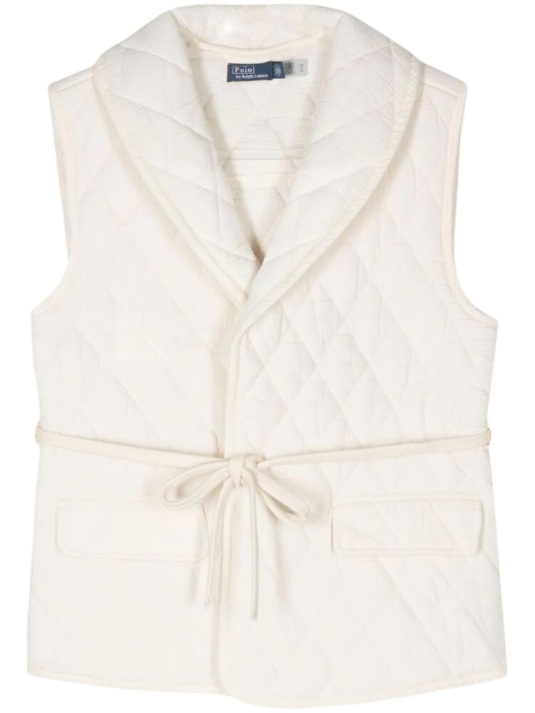 Polo Ralph Lauren quilted belted gilet - Neutrals Cover