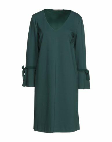 19.70 Nineteen Seventy Woman Mini dress Dark green Viscose, Polyamide, Elastane Cover