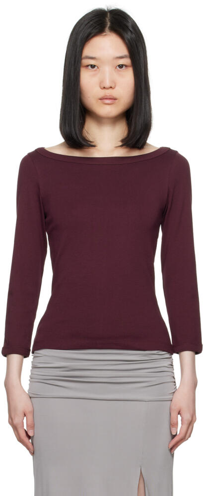 FLORE FLORE Purple Steffi Long Sleeve T-Shirt Cover