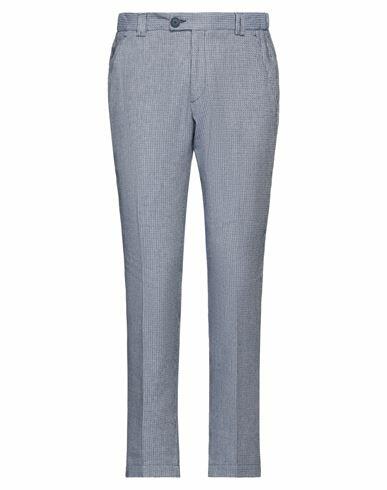 Alessandro Dell'acqua Man Pants Blue Polyester, Cotton, Viscose, Linen, Elastane Cover