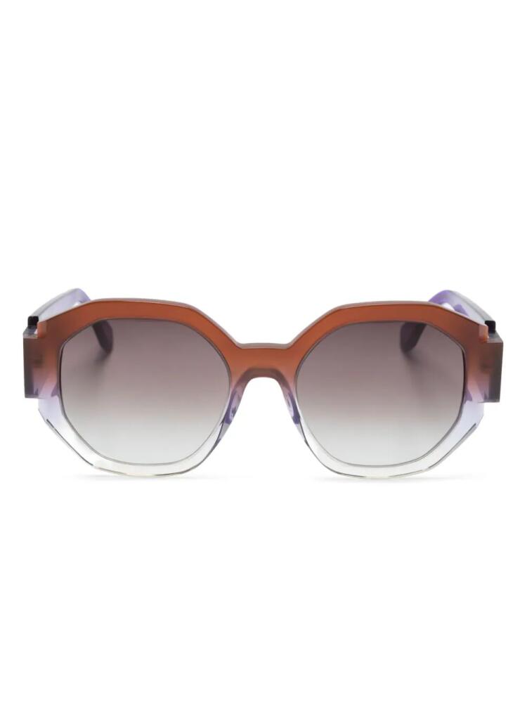 Face À Face Notchi 2 geometric-frame sunglasses - Purple Cover