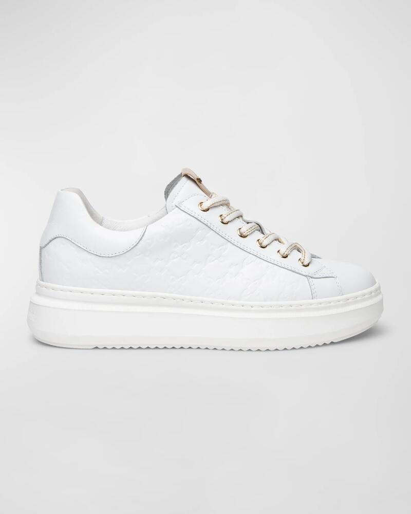 NeroGiardini Clean Embossed Logo Low-Top Sneakers Cover