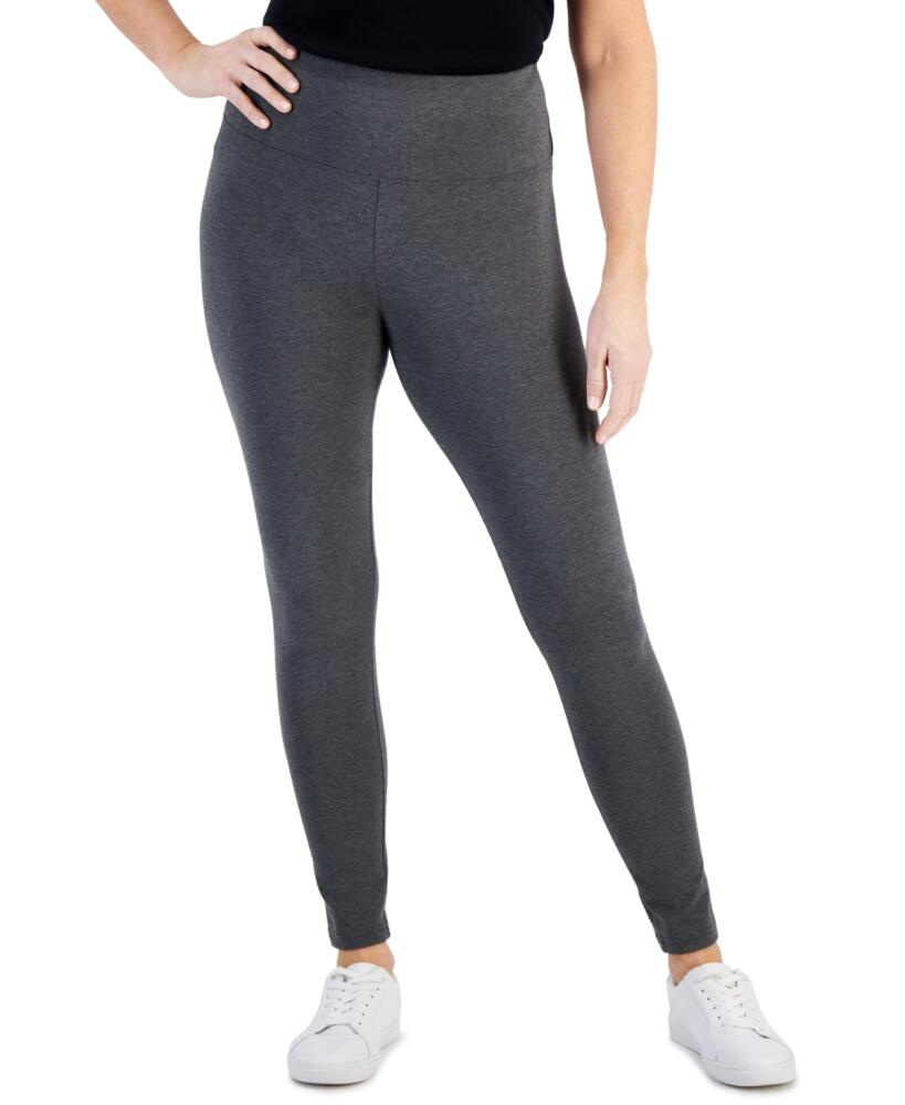 Style & Co Women's High Rise Leggings, Created for Macy's - Charcoal Heather Cover