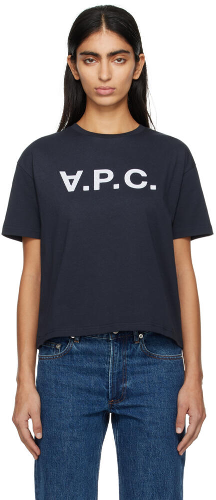 A.P.C. Navy Ana T-Shirt Cover