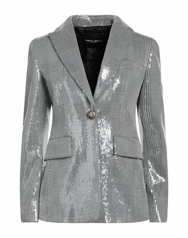 Frankie Morello Woman Blazer Grey Cotton, Elastane Cover