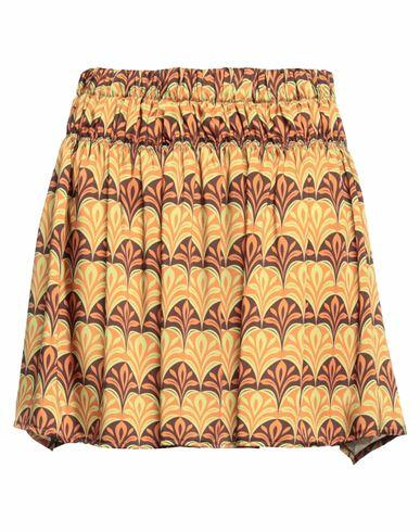 Kate By Laltramoda Woman Mini skirt Orange Polyester Cover