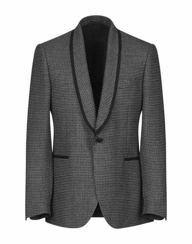 Lardini Man Blazer Grey Wool, Linen Cover