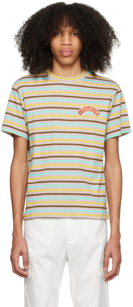 BLUEMARBLE Multicolor Striped T-Shirt Cover