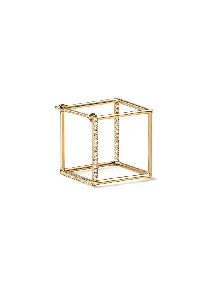 Shihara Diamond Square Earring 15 (02) - Metallic Cover