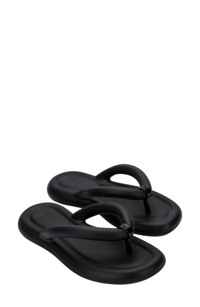 Melissa Free Water Resistant Flip Flop in Black/Beige Cover