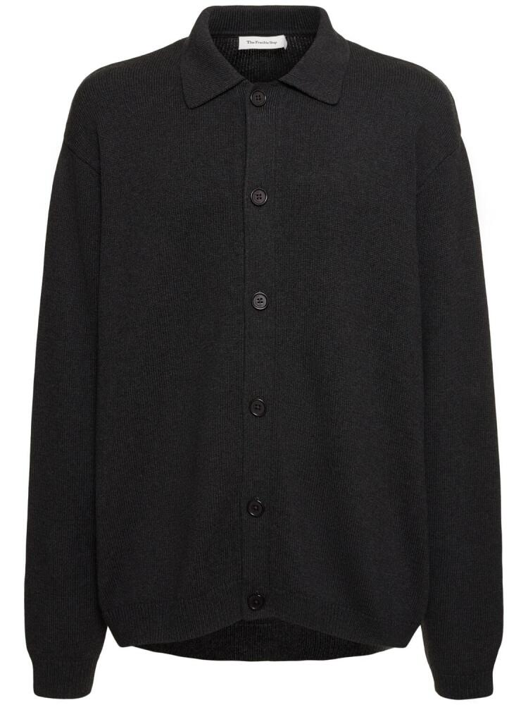 THE FRANKIE SHOP Cotton Knit L/s Polo Cardigan Cover