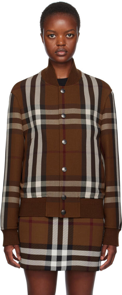 Burberry Brown Check Bomber Jacket Cover