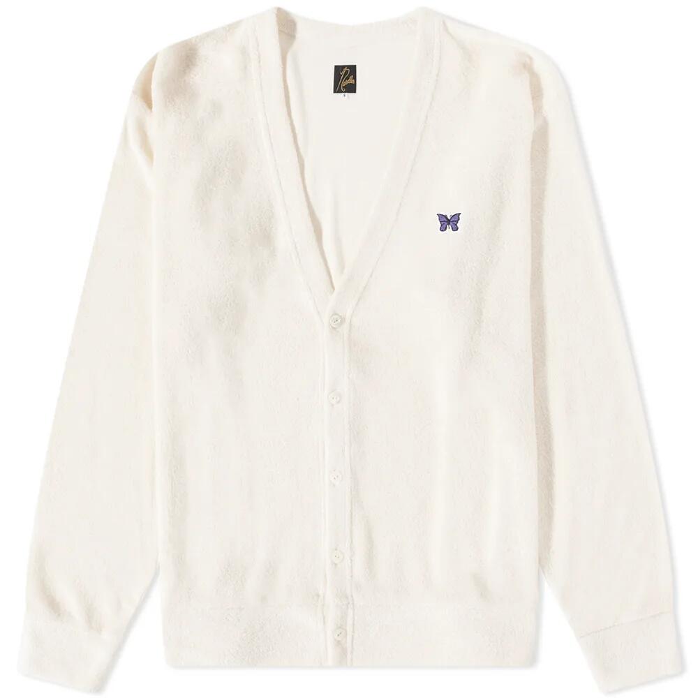 Needles Men's Pile Jersey Cardigan in Off White Cover